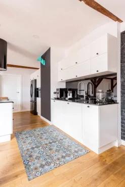 Küchenteppich MARRAKESCH 70 x 200 cm blau/grau