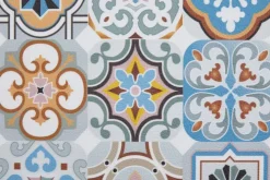 Küchenteppich MARRAKESCH 70 x 200 cm blau/grau