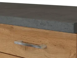 Küchenzeile ODENSE 210 cm Graphit/ Wotan Eiche Dekor