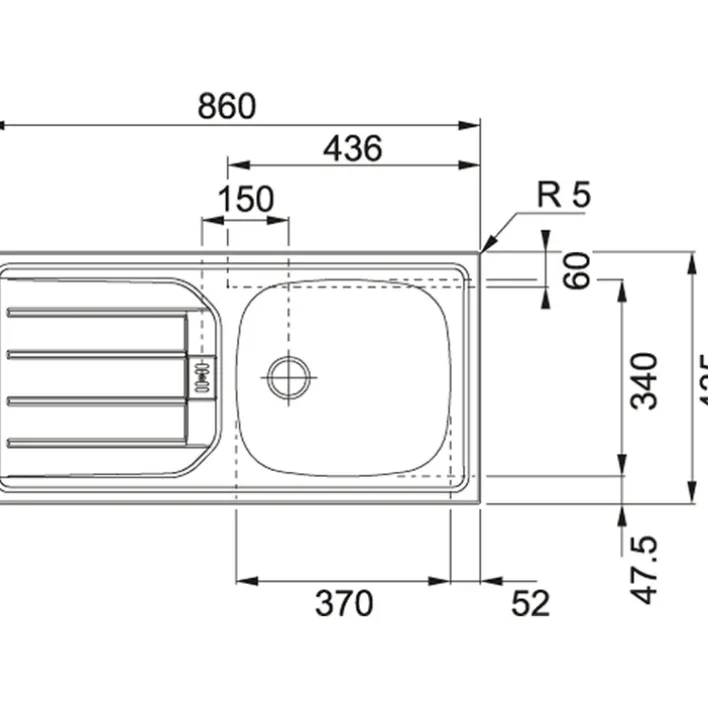 Küchenzeile ODENSE 270 cm Wotan Eiche Dekor