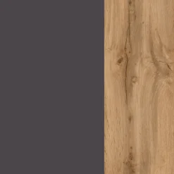 Küchenzeile ODENSE Anthrazit/ Wotan Eiche Dekor 270 cm