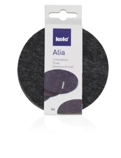 kela Untersetzer ALIA 4er Set dunkelgrau