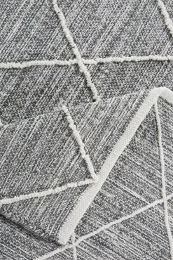 Kelim-Teppich TRELLEBORG 170 x 240 cm grau