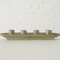 Kerzenständer PERUYA 34 cm grün