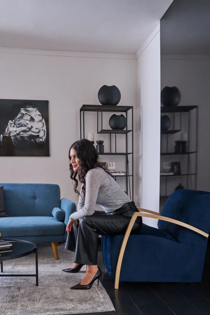 Kerzenständer SCRATCH 17 cm black