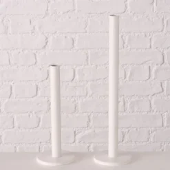 Kerzenständer Set MALKO 2-teilig weiß