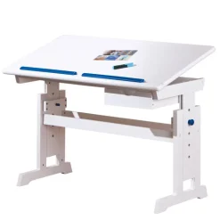 Kinder Schreibtisch JULIAN 109 x 55 cm Weiß