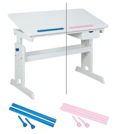 Kinder Schreibtisch JULIAN 109 x 55 cm Weiß