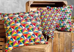 Kissenhülle WABENWELT 50 x 50 cm mehrfarbig