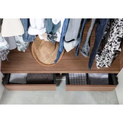 Kleiderschrank RENS 165 x 210 cm Kieselgrau