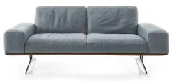 KOINOR Ledersofa 2,5-Sitzer HIERO mareblau