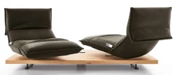 KOINOR Sofa 2-Sitzer FREE MOTION Nussbaum /dunkelbraun