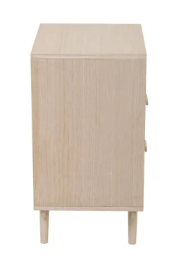 Kommode 42 x 68 cm Braun/ Rattan