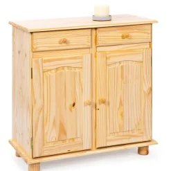 Kommode BENJAMIN 88x87x43 cm Massivholz Kiefer Natur