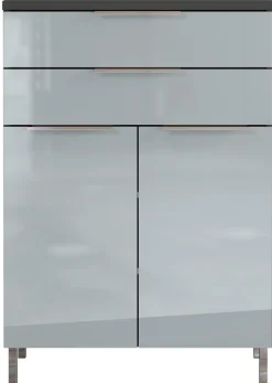 Kommode CORUS Graphit/ silbergrau