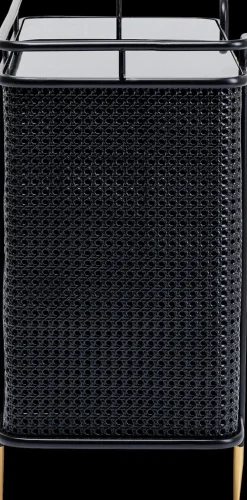 Kommode FENCE schwarz 80x80x40 cm