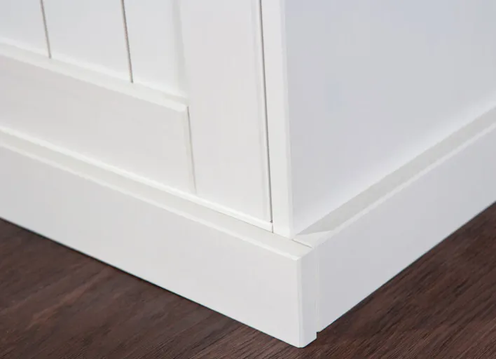 Kommode JACOB 3.2 weiß Massivholz / braun