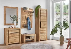 Kommode JURIA 80 x 85 cm Eiche massiv/Eiche furniert