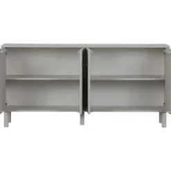 Kommode MADU 160 x 56 cm cloud grey/goldfarbig