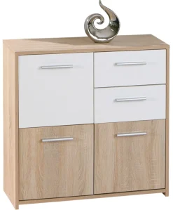 Kommode MARLON braun/ weiß