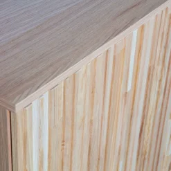 Kommode NEW GRAVURE 200 x 85 cm braun/schwarz