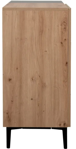 Kommode NOLA 80 x 90 cm Artisan Oak/schwarz