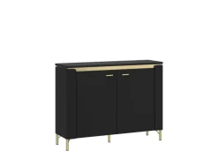 Kommode NORICA 110,4x87,3 cm schwarz matt