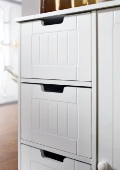 Kommode PATTI 56 x 83 cm weiß