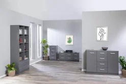 Kommode ROBERT 4 grau