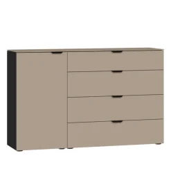 Kommode TYPE XV schwarz/ beige