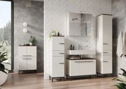 Kommode YONKERS 60 x 97 cm Kaschmir/ Nussbaum