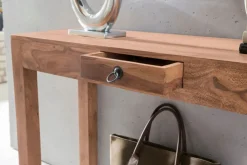 Konsolentisch 120 x 70 cm Akazie braun