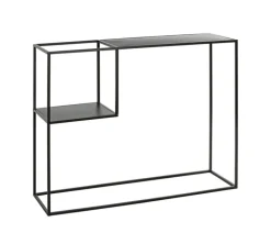 Konsolentisch 100 x 30 cm Metall Schwarz