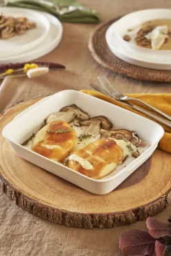 LA PORCELLANA BIANCA Auflaufform ANGHIARI 20 x 30 cm Porzellan weiß