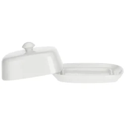 LA PORCELLANA BIANCA Butterdose TERRINE 14 cm weiß