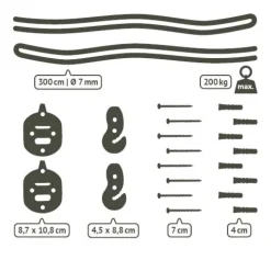 LA SIESTA Wand-Befestigungsset CasaMount für Hängematte