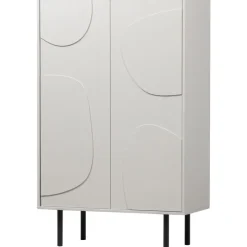 Lagerschrank CADIZ 85 x 135 cm Finish Nebelweiß