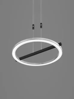 LED Pendelleuchte NELLA 1-flg Holz /schwarz