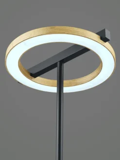 LED Stehlampe NELLA Holz /schwarz