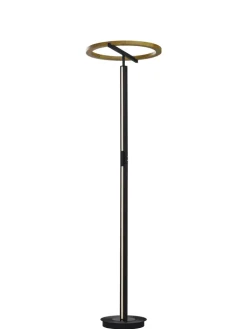 LED Stehlampe NELLA Holz /schwarz
