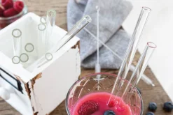 LEONARDO Glastrinkhalme 5-teilig klar