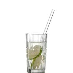 LEONARDO Glastrinkhalme 5-teilig klar