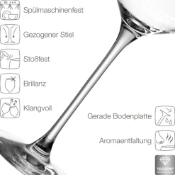 Leonardo Gläser Set PUCCINI Kristallglas 12-teilig