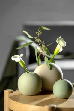 LEONARDO Keramikvase BOLLA 9 cm hellgrün