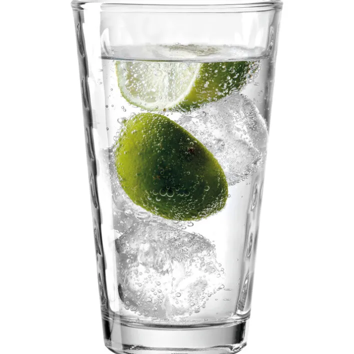 LEONARDO Longdrinkglas OPTIC 4er Set transparent