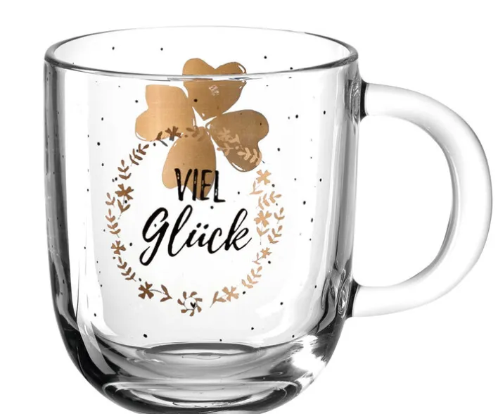 LEONARDO Tasse VIEL GLÜCK 400 ml Glas
