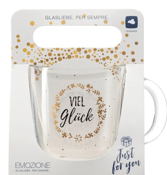 LEONARDO Tasse VIEL GLÜCK 400 ml Glas