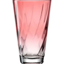 LEONARDO Trinkglas TWIST 6er Set 300 ml rot