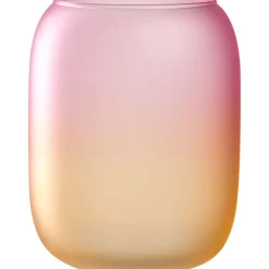 LEONARDO Windlicht AMALFI 17,5 cm gelb/rose