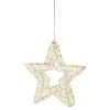 Lichtobjekt LED-Stern STAR Metall 38 x 38 x 7 cm Grau
